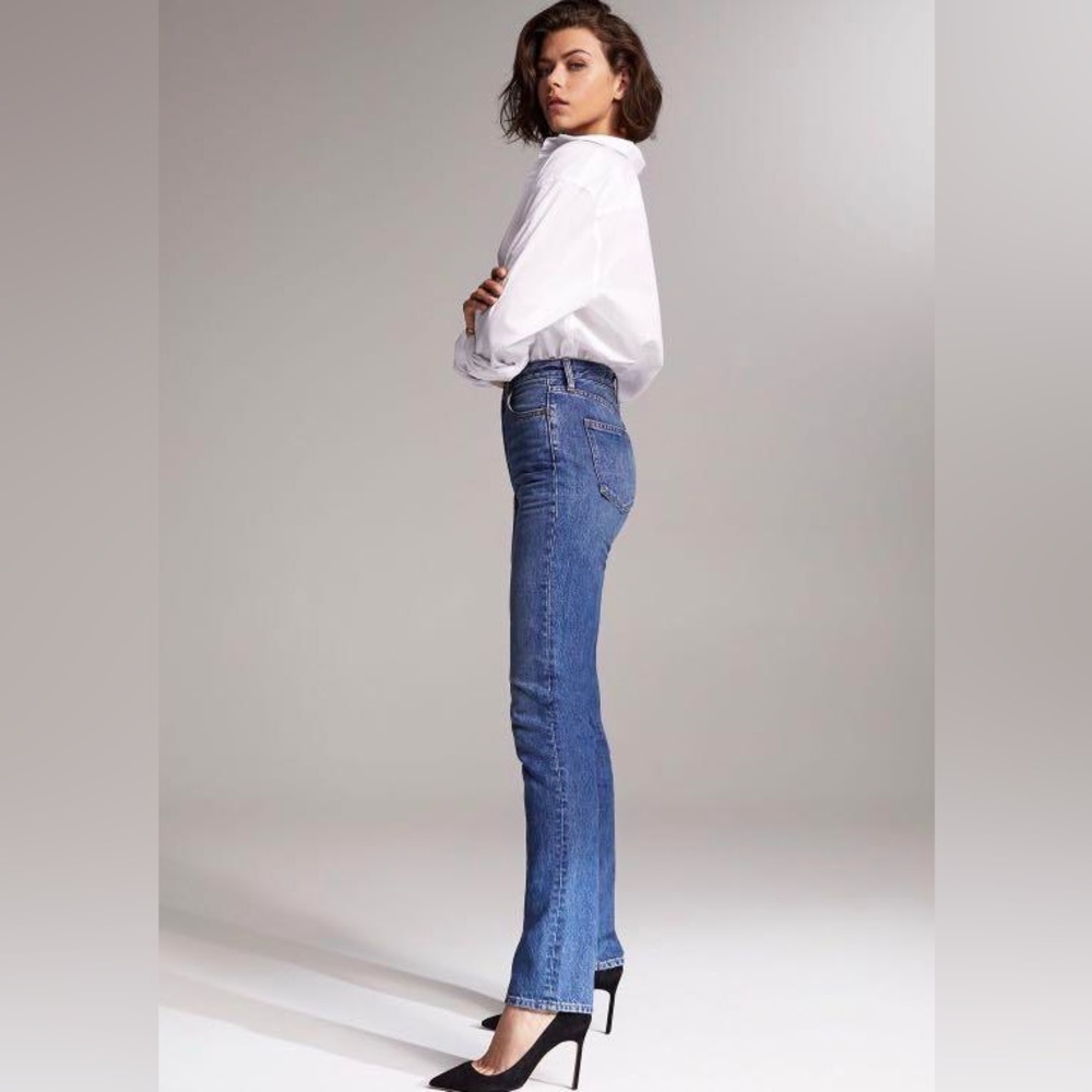 Denim Forum Nina Stovepipe Jeans Size 28 100% Organic Cotton